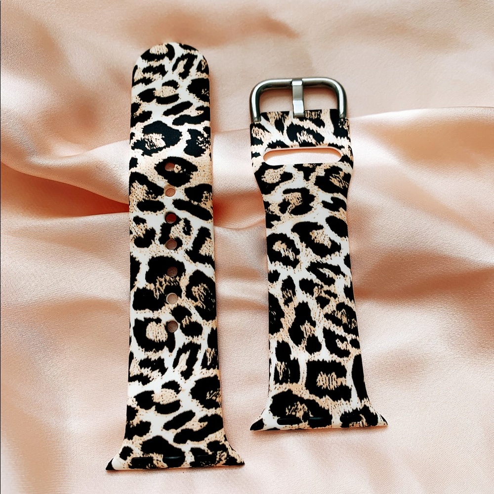 Apple Watch Band Leopard Animal Print Silicone - Picture 6 of 6